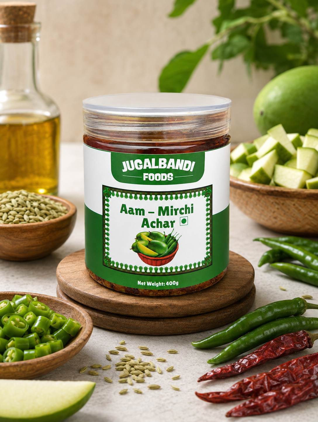 Aam Hari Mirch ka Achar