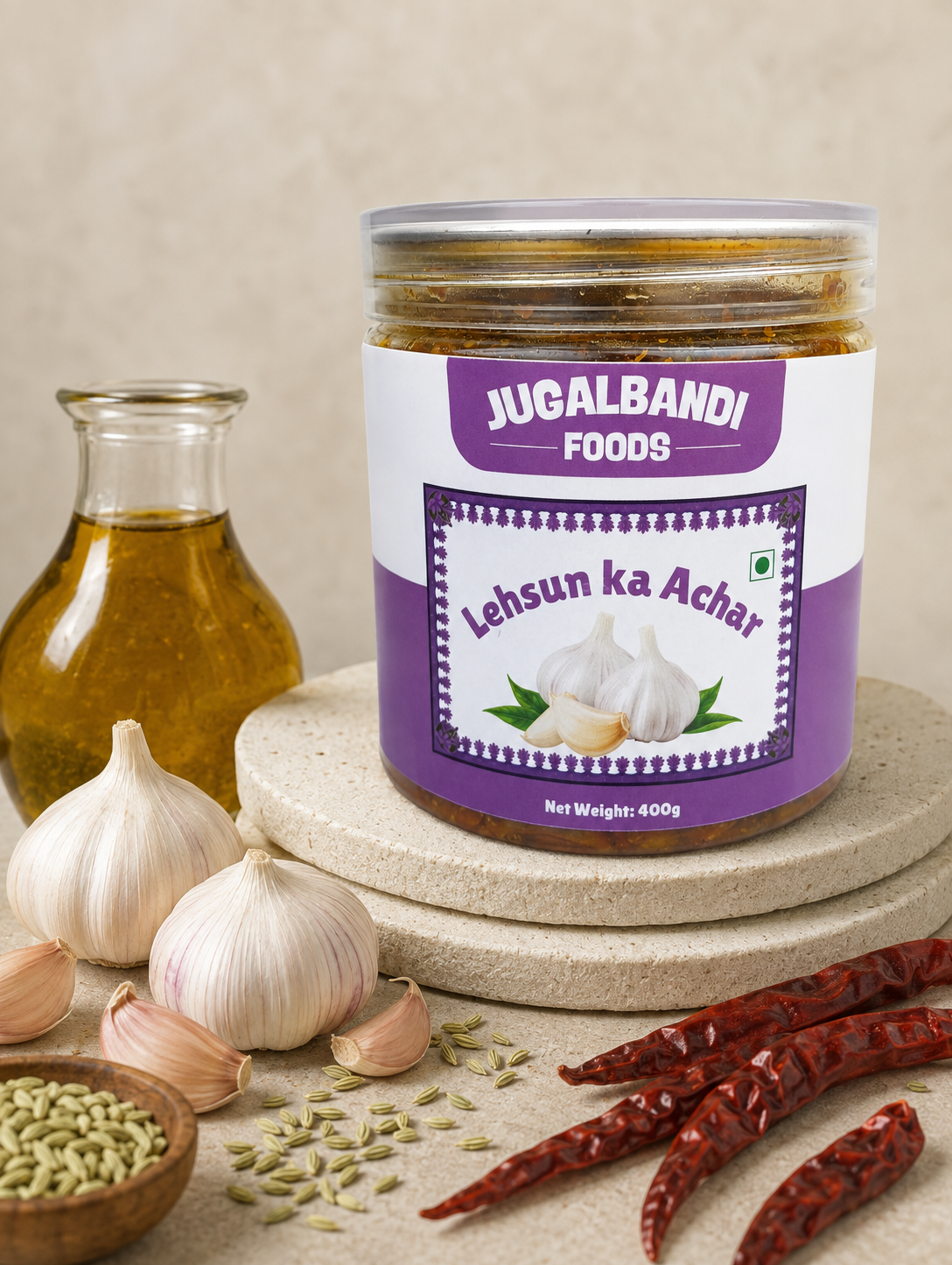 Lehsun ka Achar (Garlic Pickle)